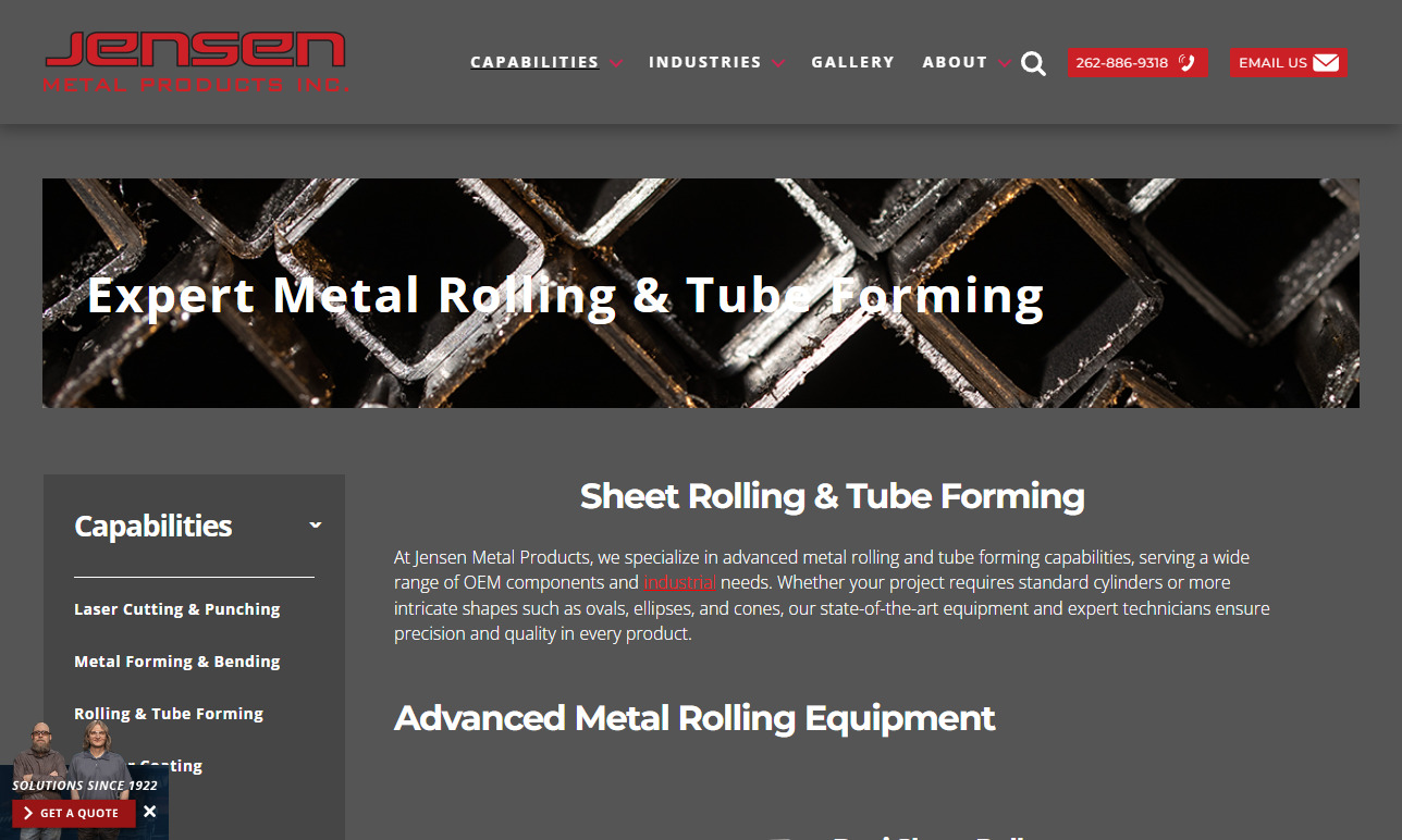 Jensen Metal Products, Inc.